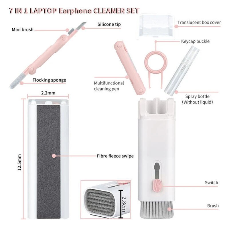 7-in-1 Keyboard Puller and Earphones Cleaner Set