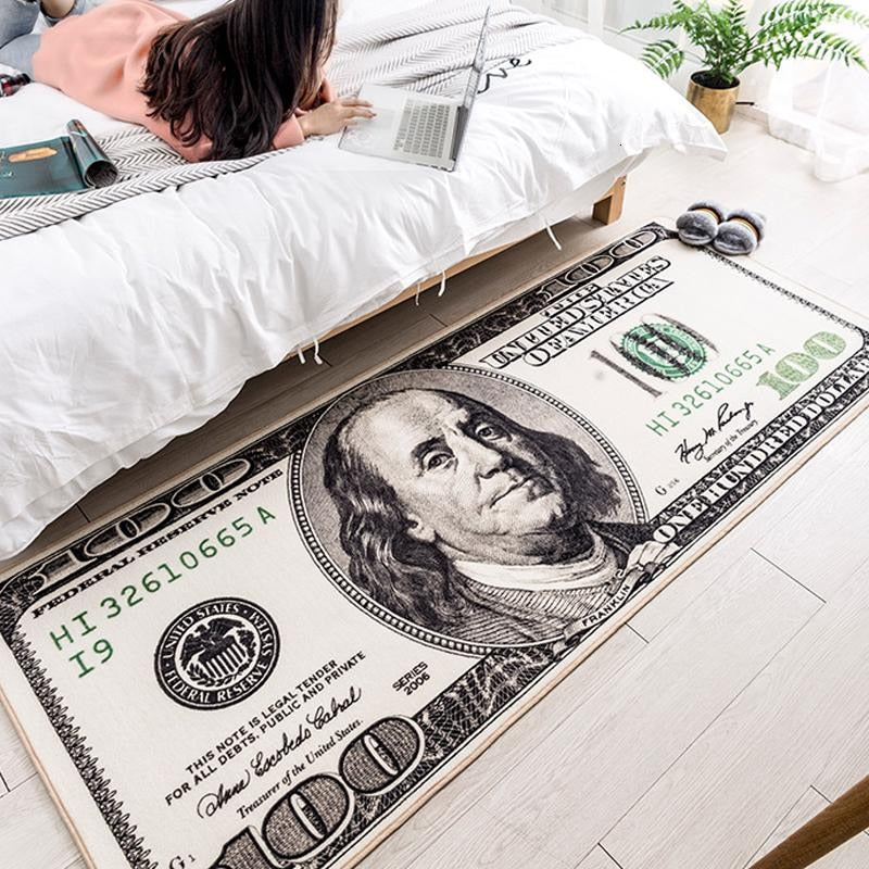 Hundred Dollar Bill Rug